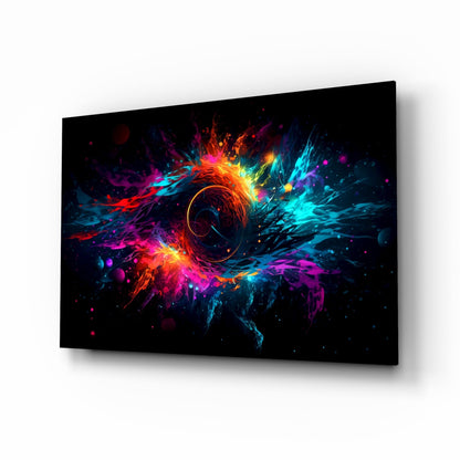 Colorful Hole Glass Wall Art || Designer Collection