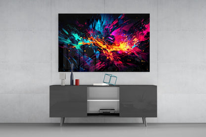Color Bang Glass Wall Art || Designer Collection