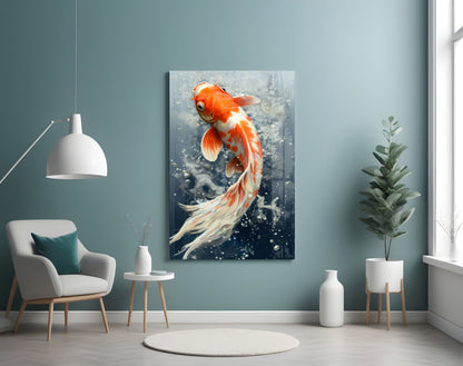 Angelfish Glass Wall Art|| Designer's Collection