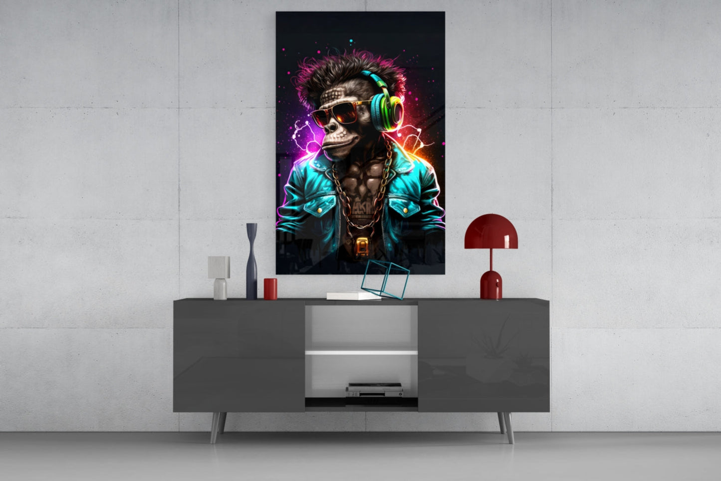 Feel the Music Glass Wall Art|| Designer's Collection