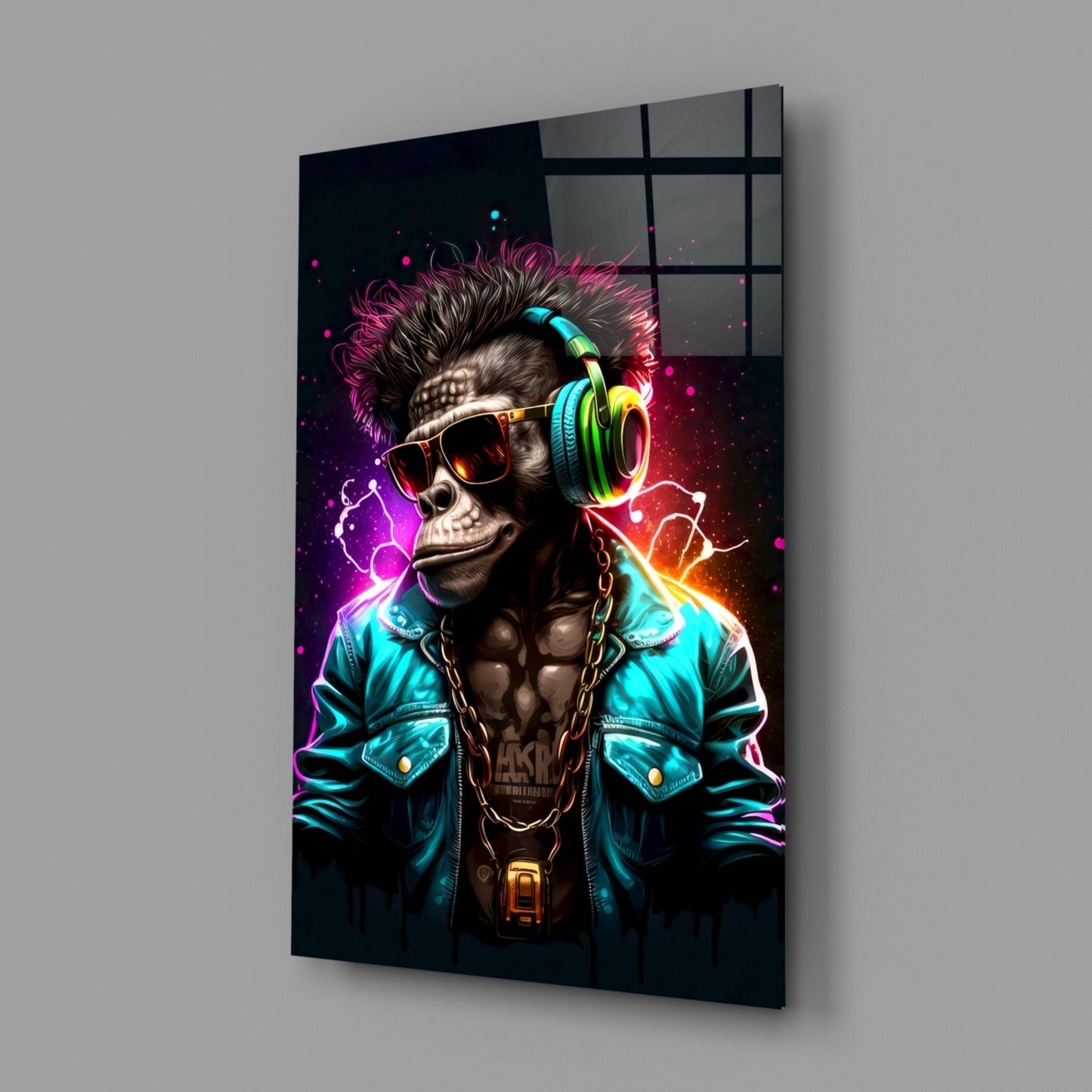 Feel the Music Glass Wall Art|| Designer's Collection