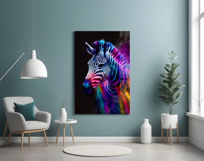 Zebra Glass Wall Art|| Designer's Collection