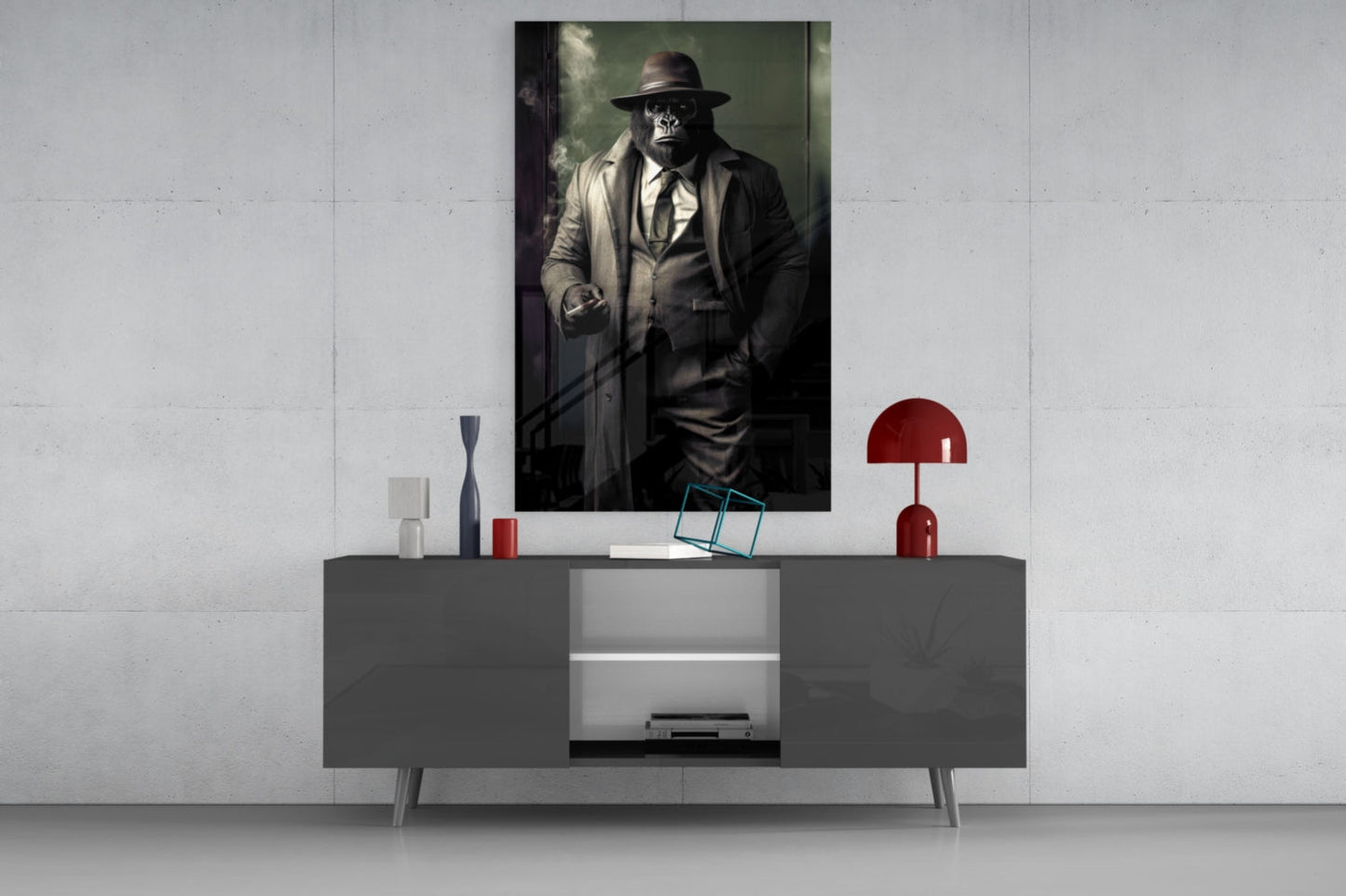 Mr, Inspector Glass Wall Art|| Designer's Collection