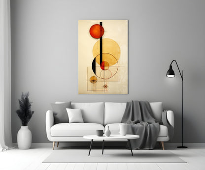 Circles Glass Wall Art|| Designer's Collection