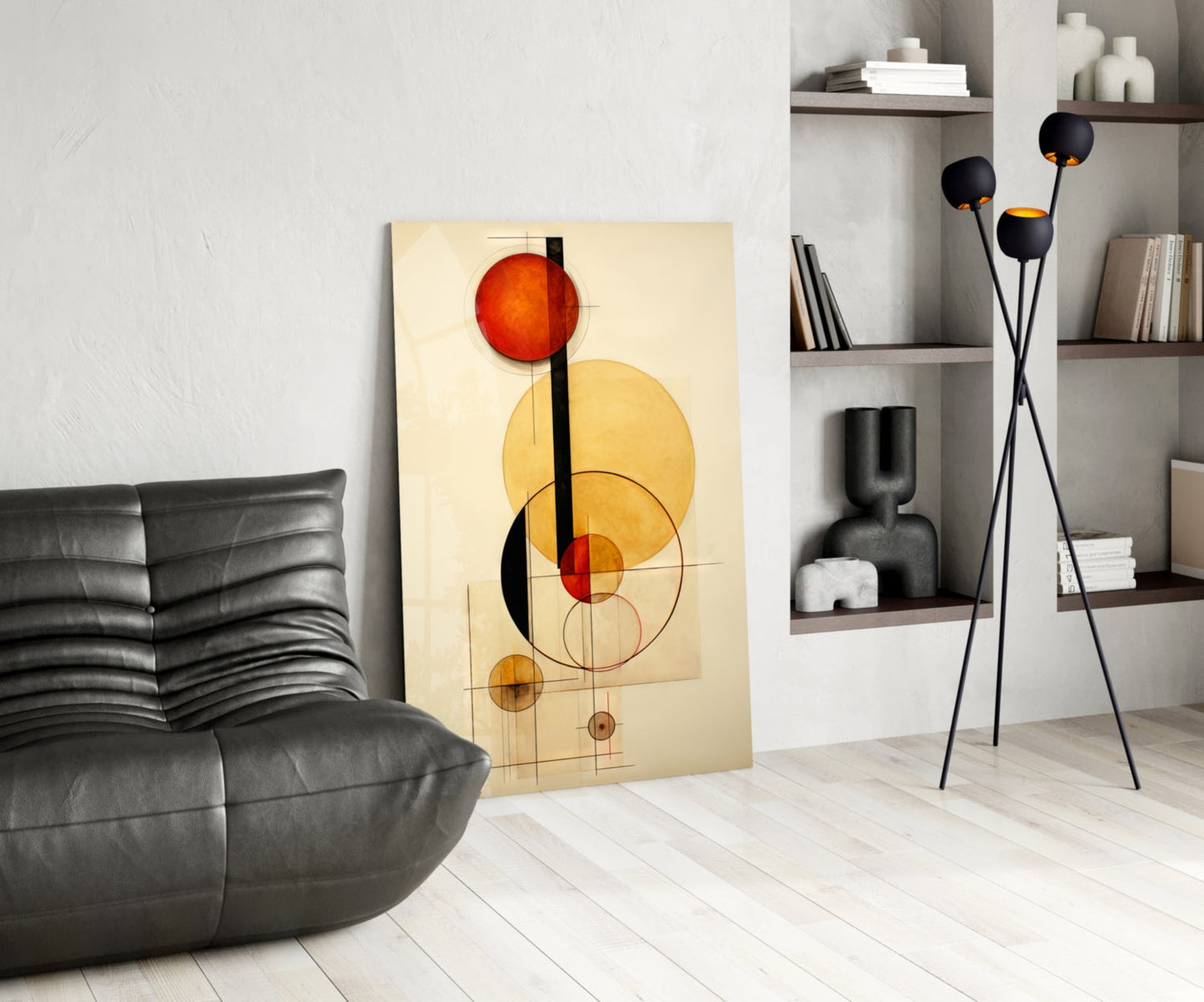 Circles Glass Wall Art|| Designer's Collection