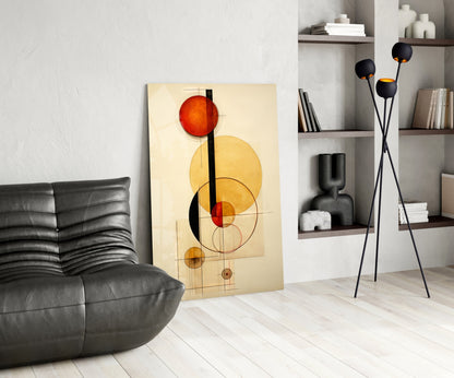 Circles Glass Wall Art|| Designer's Collection