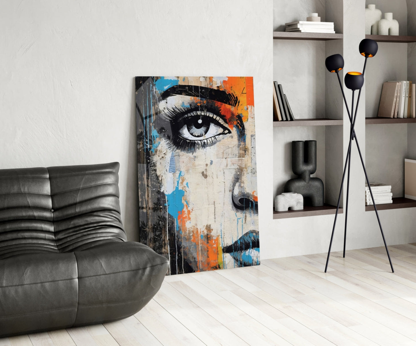 Half Portrait Glass Wall Art || Designer Collection