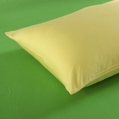 Tache 100% Cotton Solid Banana Yellow Duvet Cover Set (2-3PDUV-YB)