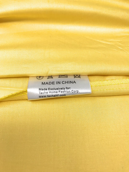 Tache 100% Cotton Solid Banana Yellow Duvet Cover Set (2-3PDUV-YB)