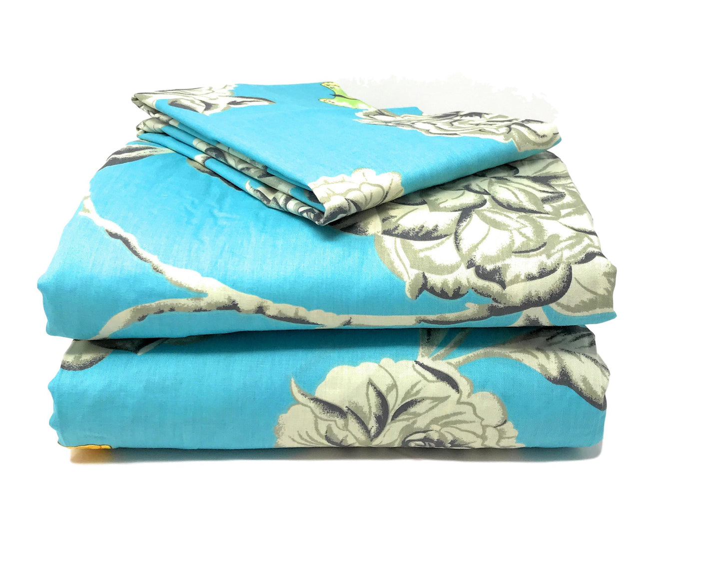 Tache Butterfly Wonderland Cotton Aqua Floral Duvet Cover (2142)