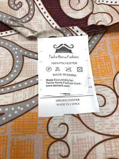 Tache Maroon Mandala Damask Duvet Cover Set Twin (2131)