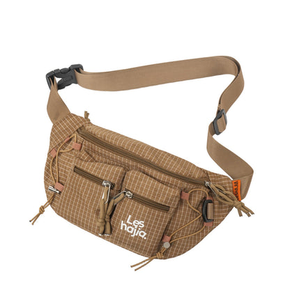 Workwear-style Outdoor Hiking Waist Bag, Lightweight Chest Pack For Men