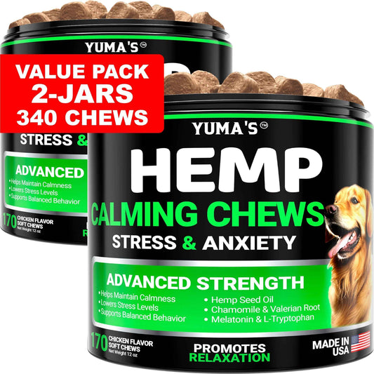 Hemp Calming Chews for Dogs 2-Pack