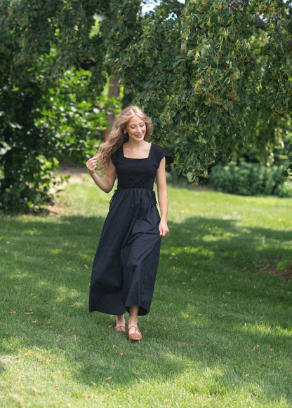 Eleanor Black A-line Maxi Dress - FINAL SALE