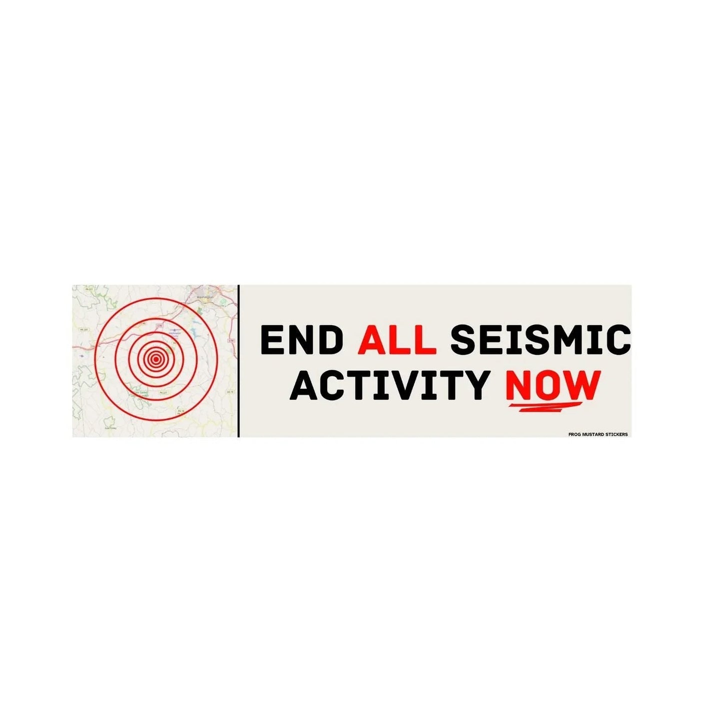 End ALL Seismic Activity NOW