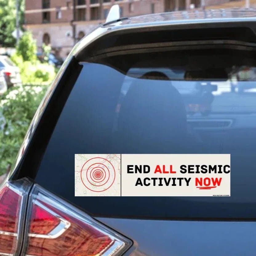 End ALL Seismic Activity NOW