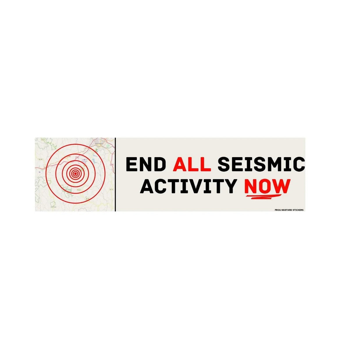 End ALL Seismic Activity NOW