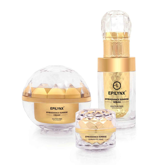 Sunrise Firming Skincare Set for Mature Skin – Serum, Cream & Eye Cream, Nut-Free