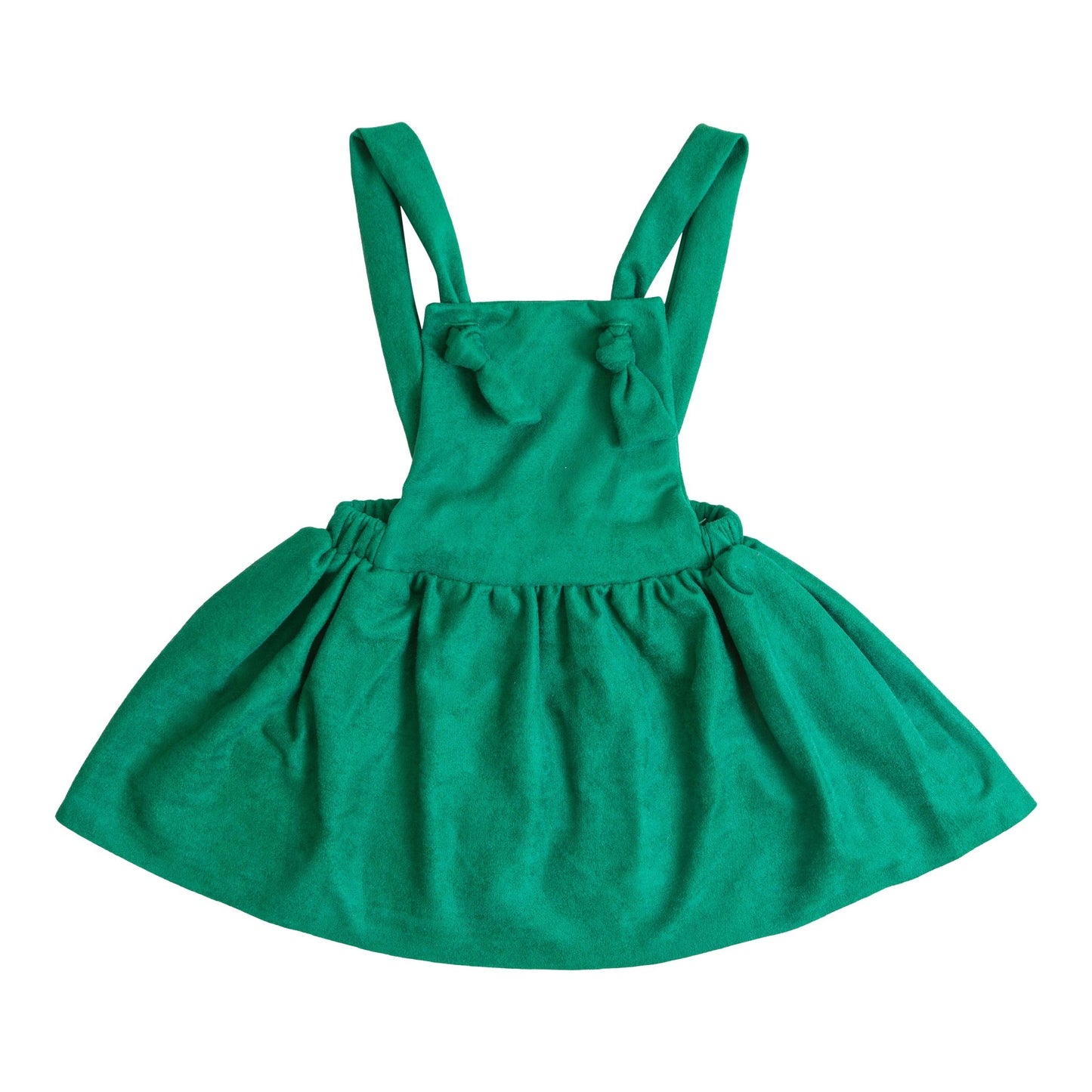 Evergreen Faux Suede Pinafore