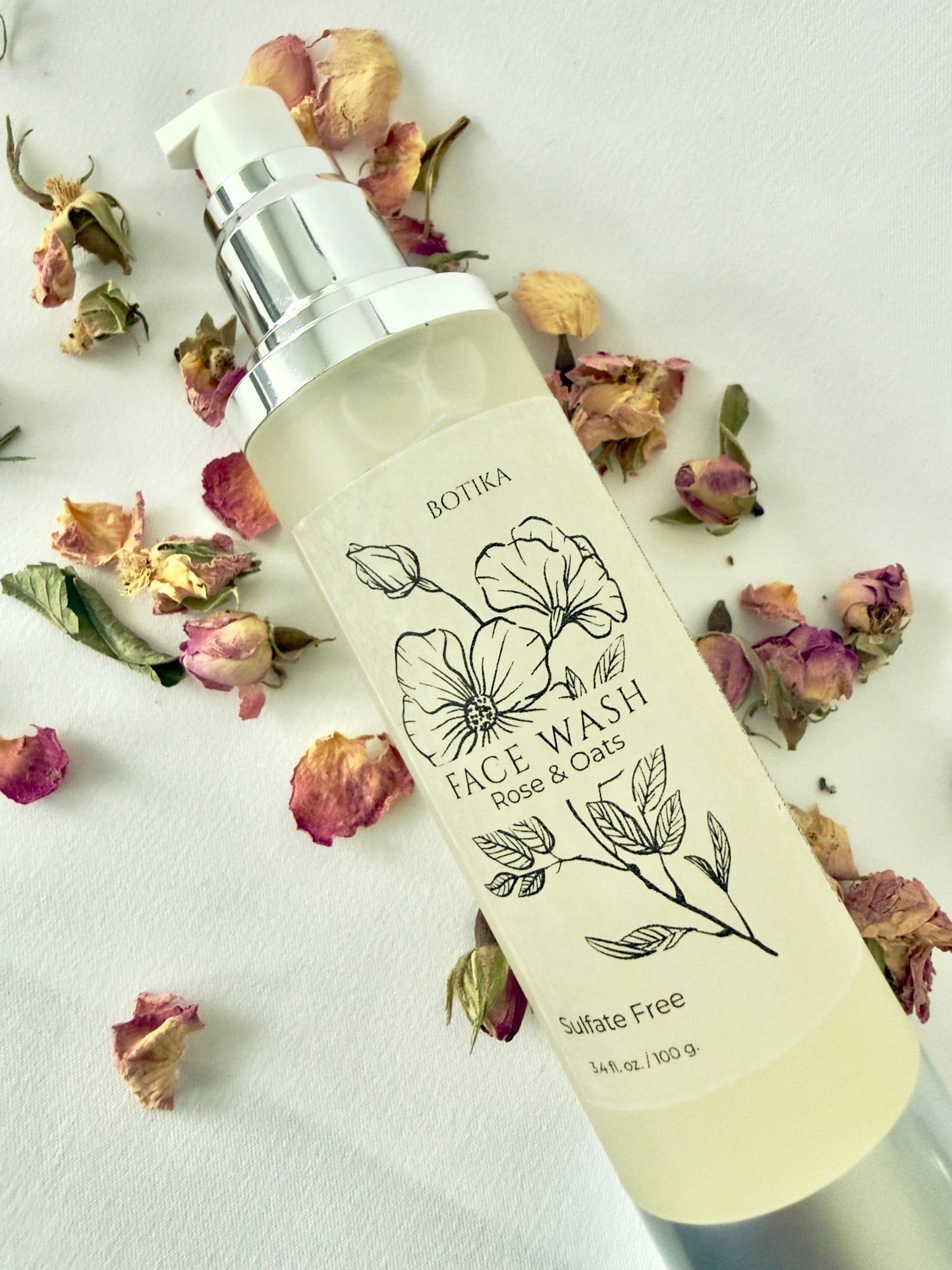 Rose & Oat Gentle Face Wash for Sensitive Skin