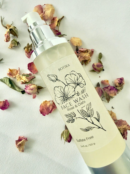 Rose & Oat Gentle Face Wash for Sensitive Skin