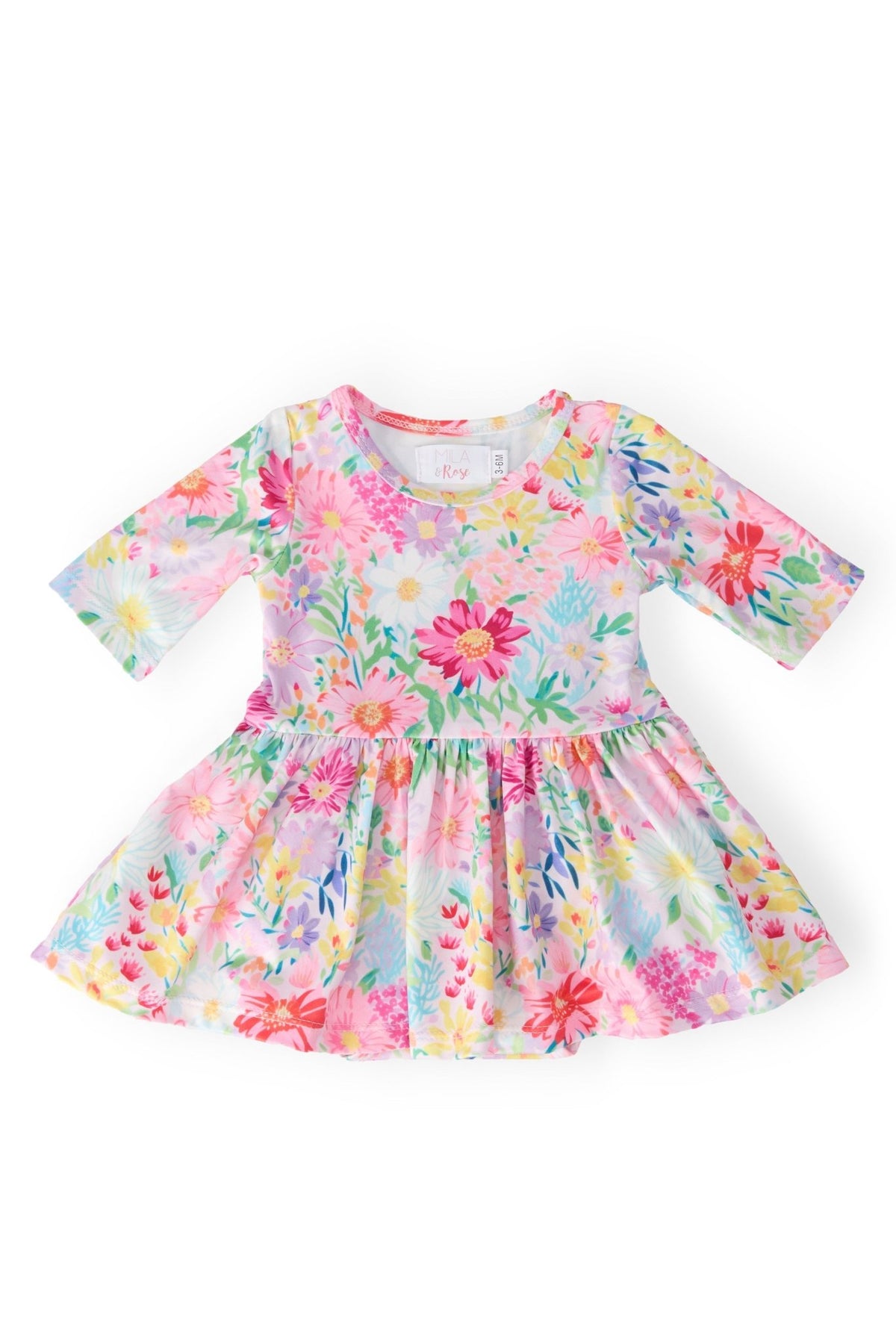 Field of Flowers 3/4 Twirl Bodysuit