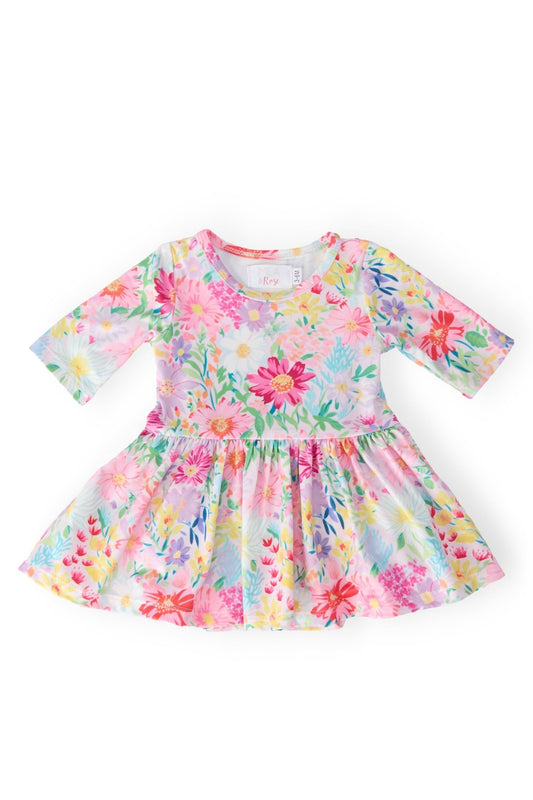 Field of Flowers 3/4 Twirl Bodysuit
