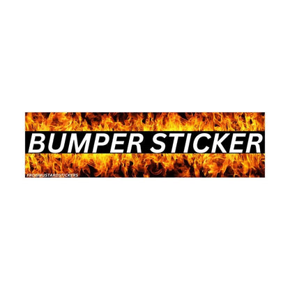 FLAMING BUMPER STICKER