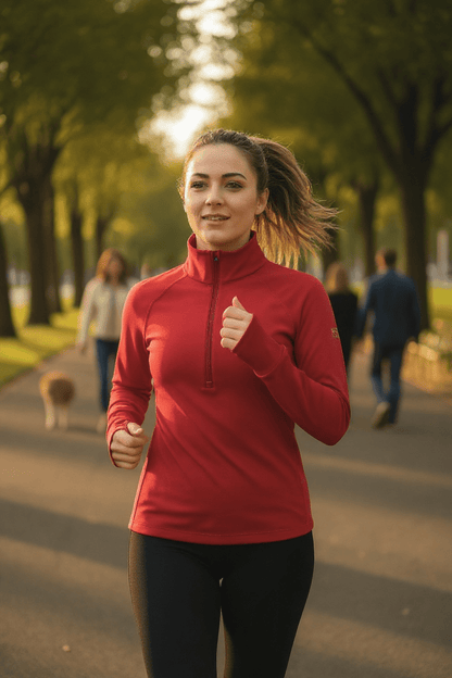 Foudy Mid-Weight Long Sleeve ½ Zip Top