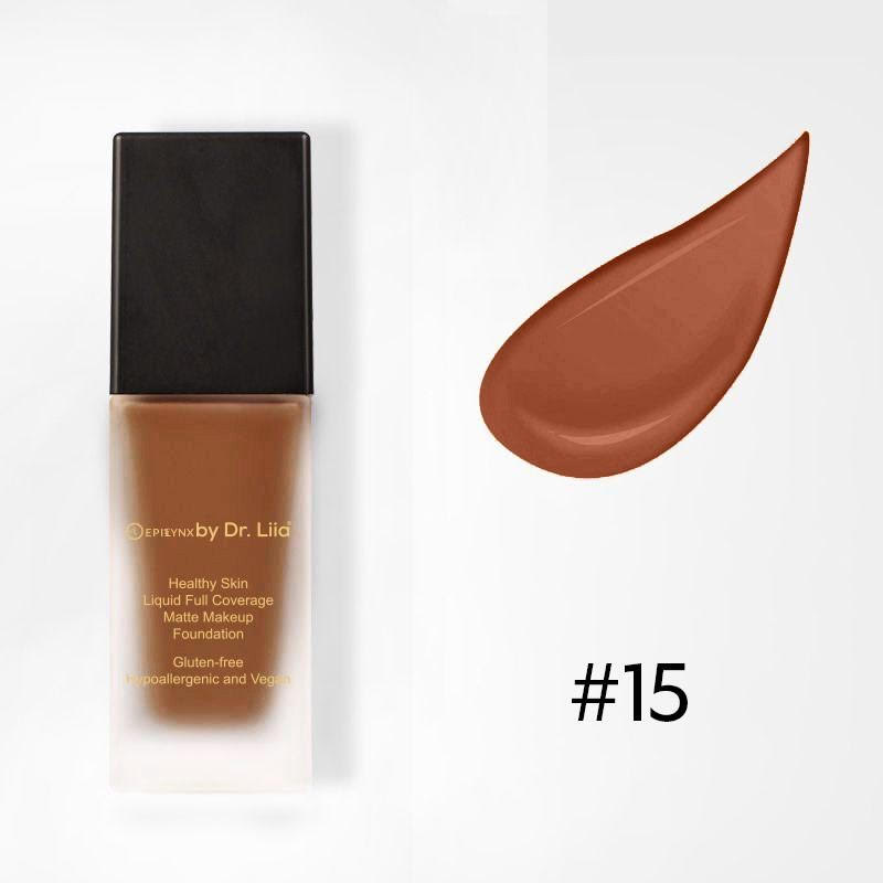 Full-Coverage Matte Foundation SPF 30 for Mature Skin – Non-Drying, Gluten-Free & Vegan