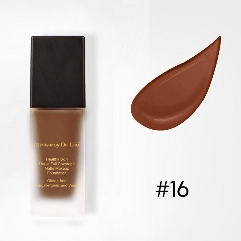 Full-Coverage Matte Foundation SPF 30 for Mature Skin – Non-Drying, Gluten-Free & Vegan