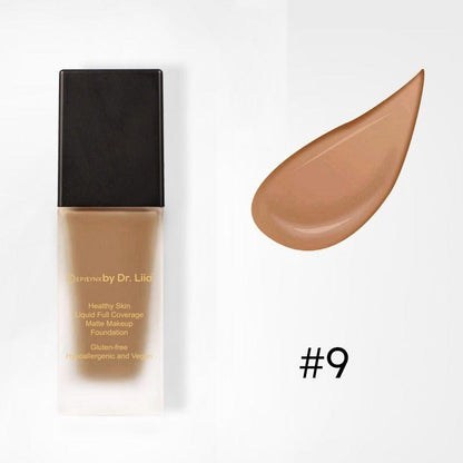 Full-Coverage Matte Foundation SPF 30 for Mature Skin – Non-Drying, Gluten-Free & Vegan