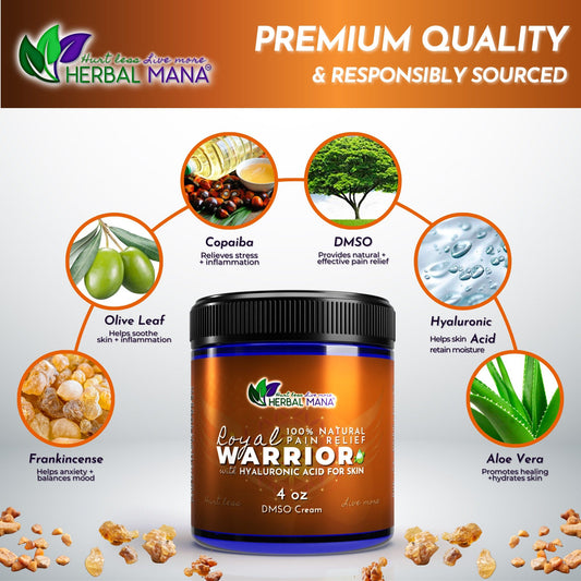 Frankincense DMSO Cream for Joint Pain | Royal Warrior - Shaketea
