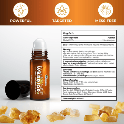 Cooling Frankincense DMSO Roll-On for Joint Pain Relief | Royal Warrior - Shaketea