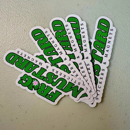 Frog Mustard Die Cut Sticker 5-Pack (4")