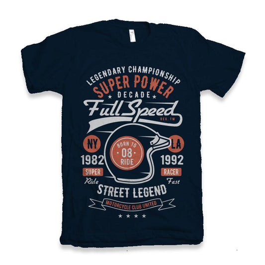 Full Speed Super Men's Bamboo Viscose/Organic Cotton Short Sleeve Graphic T-Shirt