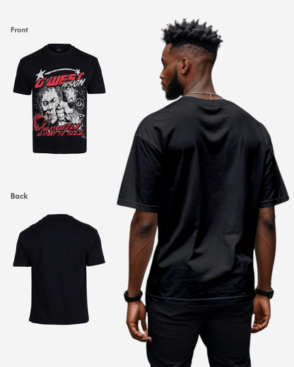 G West Mens No Struggle No Story Oversized Tee
