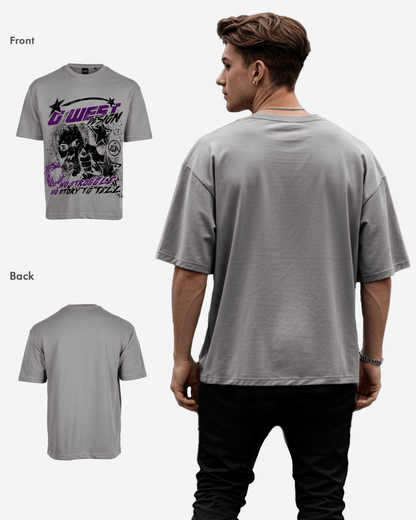 G West Mens No Struggle No Story Oversized Tee