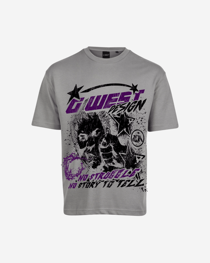 G West Mens No Struggle No Story Oversized Tee
