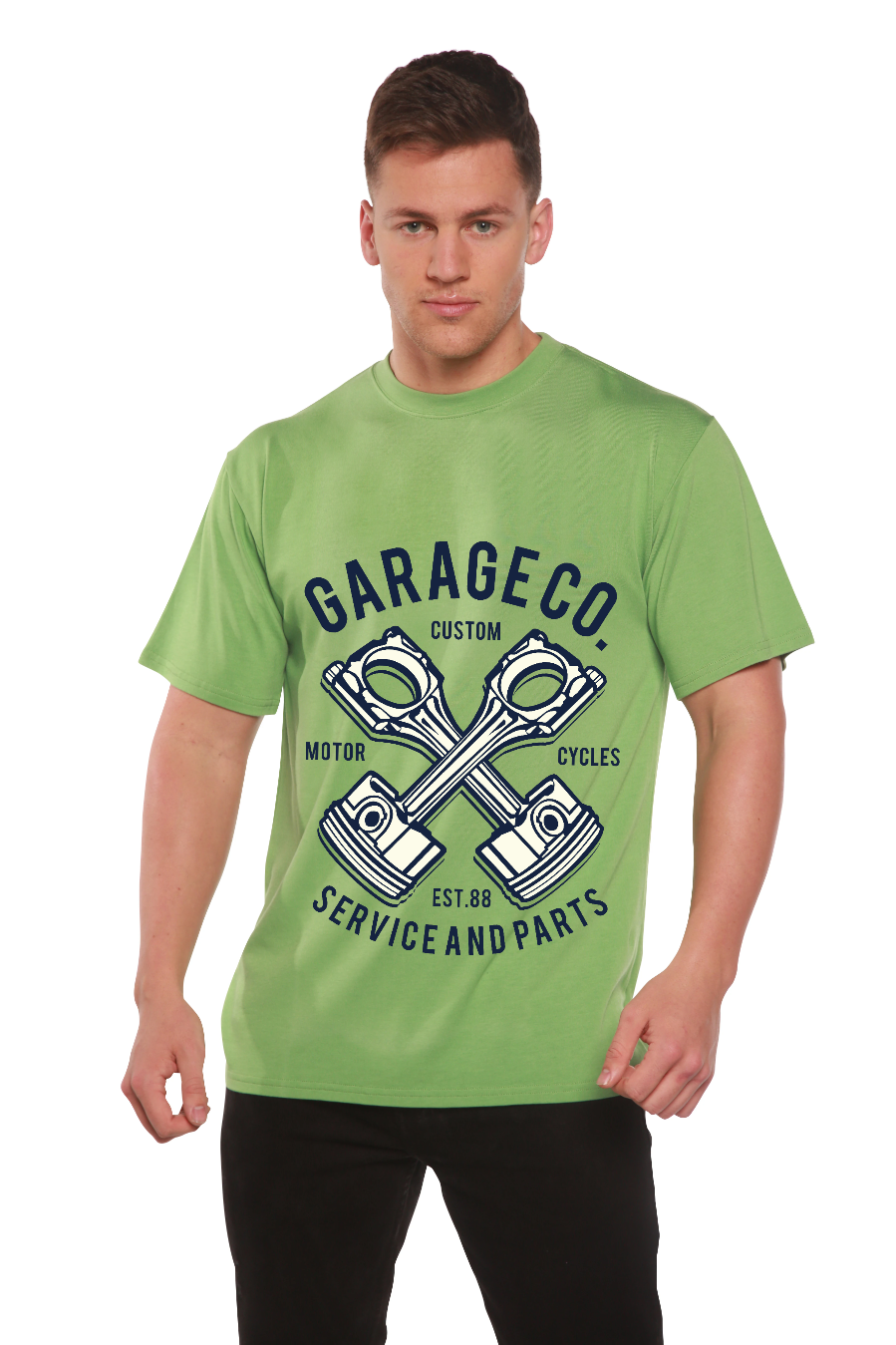 Garage Co Men's Bamboo Viscose/Organic Cotton Short Sleeve Graphic T-Shirt - Shaketea