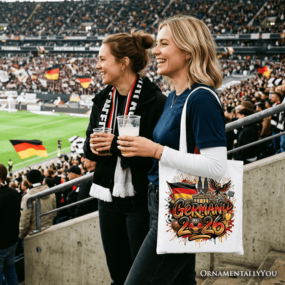 Germany 2026 Soccer Cup Global Championship Tote Bag, Fans Football Gift Shopper
