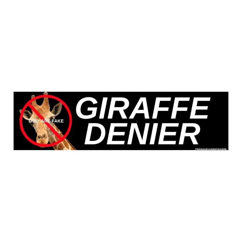 Giraffe DENIER (they are FAKE)