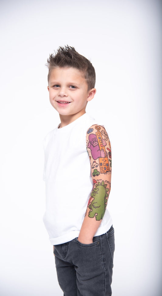 Gods & Kings Full Sleeve Tattoo - Temporary Kids Tattoo Sleeve