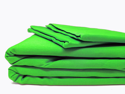 Tache 100% Cotton Lime Green Solid Duvet Cover Set (2-3PDUV-Green)