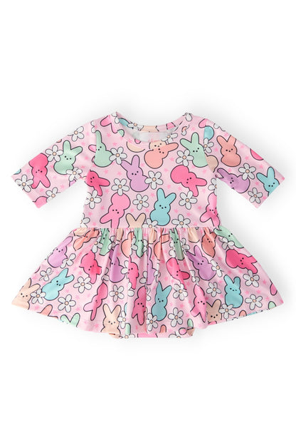 Hangin with My Peeps 3/4 Sleeve Twirl Bodysuit