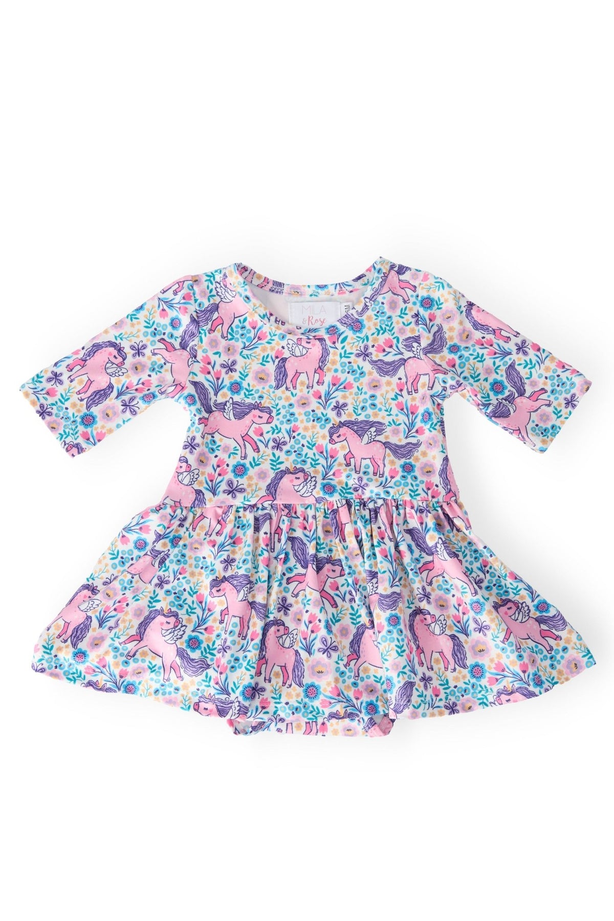 Head in the Clouds 3/4 Sleeve Twirl Bodysuit