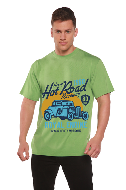 Heavy Hot Road Men's Bamboo Viscose/Organic Cotton Short Sleeve Graphic T-Shirt