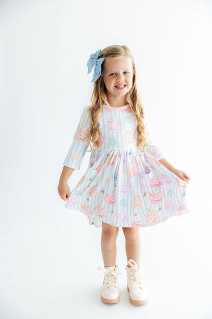 Here for the Candy 3/4 Sleeve Pocket Twirl Dress