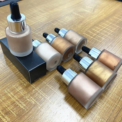 Liquid Bronzer Drops for Mature Skin – Dewy Glow Without Glitter, Nut-Free & Vegan