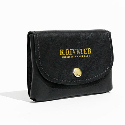 Ida Mini | Signature Black Leather Card Holder Wallet - Shaketea